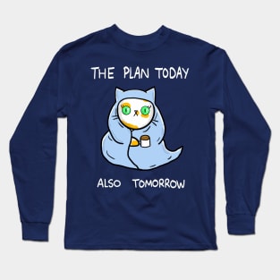 Lazy Cat Burrito Long Sleeve T-Shirt